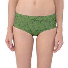 Groyper Pepe The Frog Original Meme Funny Kekistan Green Pattern Mid-waist Bikini Bottoms by snek