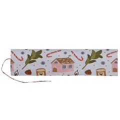 Colorful Seamless Pattern With Traditional Winter Elements Christmas Hygge Style Roll Up Canvas Pencil Holder (l) by Vaneshart