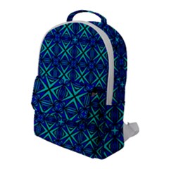 Abstract-q-8 Flap Pocket Backpack (large)