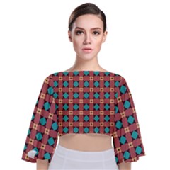 Df Minemood Original Tie Back Butterfly Sleeve Chiffon Top by deformigo