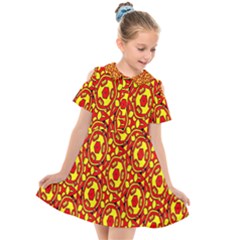 Rby-b-8-6 Kids  Short Sleeve Shirt Dress