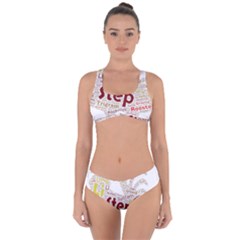 Fighting Golden Rooster  Criss Cross Bikini Set by Pantherworld143