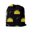 Festive Seamless Pattern With National Taco Food Drawstring Pouch (XL) View2