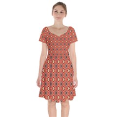 Dragonfly Short Sleeve Bardot Dress by deformigo
