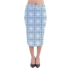 Deryneia Velvet Midi Pencil Skirt by deformigo