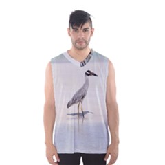 Beach Heron Bird Men s Basketball Tank Top by TheLazyPineapple