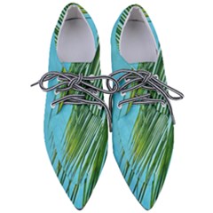 Tropical Palm Women s Pointed Oxford Shoes
