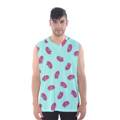 Donuts Pattern Food Colourful Men s Basketball Tank Top by Vaneshart