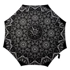 Black And White Pattern Hook Handle Umbrellas (medium) by Sobalvarro
