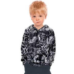 Graffiti Abstract Collage Print Pattern Kids  Overhead Hoodie by dflcprintsclothing