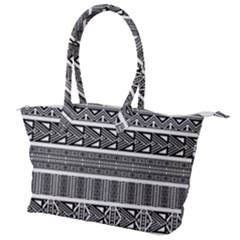 Borders Ikat Ethnic Frame Tribal Canvas Shoulder Bag