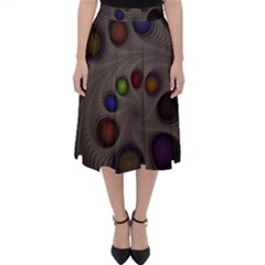 Fractal Fantasy Abstract Pattern Classic Midi Skirt