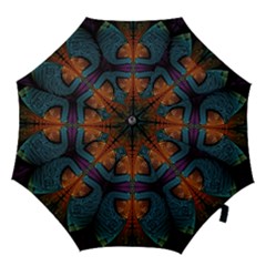 Art Abstract Fractal Pattern Hook Handle Umbrellas (medium) by Wegoenart