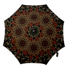 Art Abstract Fractal Pattern Hook Handle Umbrellas (medium) by Wegoenart