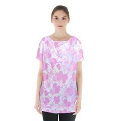 Valentine Background Hearts Bokeh Skirt Hem Sports Top by Nexatart