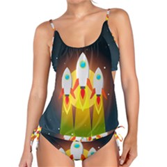 Rocket Take Off Missiles Cosmos Tankini Set by Wegoenart