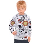 Astronaut Drawing Planet Kids  Hooded Pullover