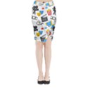 Cinema Icons Pattern Seamless Signs Symbols Collection Icon Midi Wrap Pencil Skirt View1