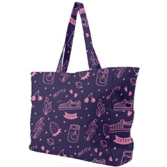 Various Cute Girly Stuff Seamless Pattern Simple Shoulder Bag