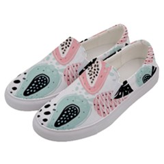 Seamless Pattern With Fruits Men s Canvas Slip Ons