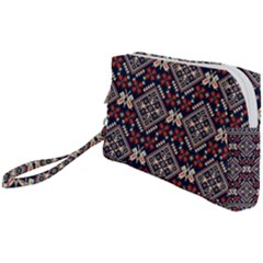 Ukrainian Folk Seamless Pattern Ornament Wristlet Pouch Bag (small)