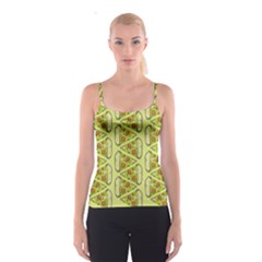 Pizza Fast Food Pattern Seamles Design Background Spaghetti Strap Top by Vaneshart