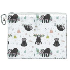Cute Sloths Canvas Cosmetic Bag (xxl) by Sobalvarro