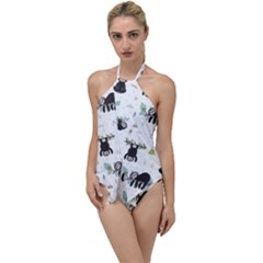 Cute Sloths Go With The Flow One Piece Swimsuit by Sobalvarro