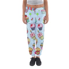 Cupcake Doodle Pattern Women s Jogger Sweatpants by Sobalvarro