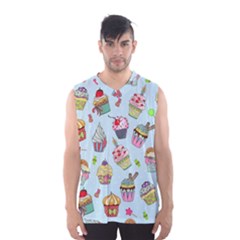 Cupcake Doodle Pattern Men s Basketball Tank Top by Sobalvarro