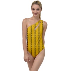Digital Stars To One Side Swimsuit