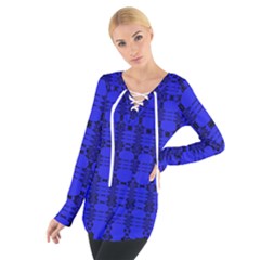 Digital Illusion Tie Up Tee by Sparkle