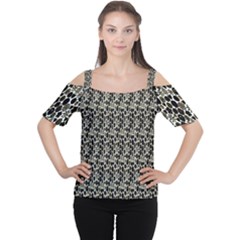 Digital Mandale Cutout Shoulder Tee