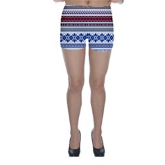Illustration Ukrainian Folk Seamless Pattern Ornament Ethnic Ornament Border Element Skinny Shorts