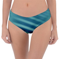 Blue Strips Reversible Classic Bikini Bottoms by Sparkle