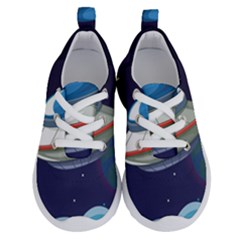 Ufo Alien Spaceship Galaxy Running Shoes by Vaneshart