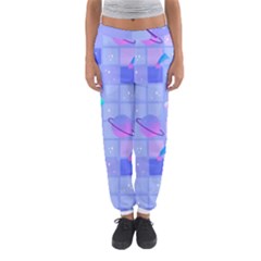 Seamless Pattern Pastel Galaxy Future Women s Jogger Sweatpants