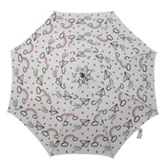 Cute Art Print Pattern Hook Handle Umbrellas (small)