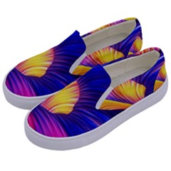 Abstract Antelope Pattern Background Kids  Canvas Slip Ons