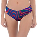 Gay Pride Rainbow Wavy Thin Layered Stripes Reversible Classic Bikini Bottoms View3