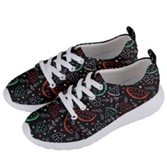 Seamless-vector-pattern-with-watermelons-mint -- Women s Lightweight Sports Shoes by Vaneshart