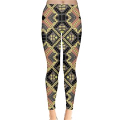 Seamless-mexican-pattern Leggings  by Vaneshart