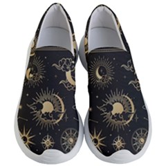 Asian-set-with-clouds-moon-sun-stars-vector-collection-oriental-chinese-japanese-korean-style Women s Lightweight Slip Ons by Vaneshart