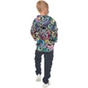 Cartoon-cute-doodles-hand-drawn-auto-service-seamless-pattern Kids  Hooded Pullover View2