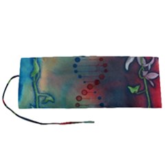 Flower Dna Roll Up Canvas Pencil Holder (s)