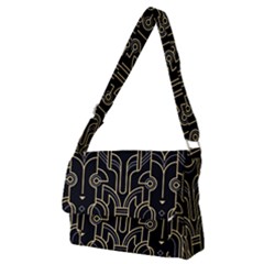 Art Deco Geometric Abstract Pattern Vector Full Print Messenger Bag (m) by BangZart