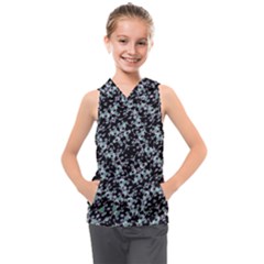 Intricate Modern Abstract Ornate Pattern Kids  Sleeveless Hoodie by dflcprintsclothing