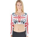 Motif Long Sleeve Crop Top View1