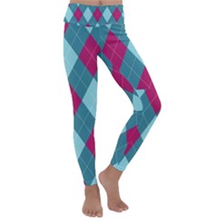Argyle Pattern Seamless Fabric Texture Background Classic Argill Ornament Kids  Lightweight Velour Classic Yoga Leggings