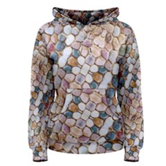 Rounded Stones Print Motif Women s Pullover Hoodie by dflcprintsclothing